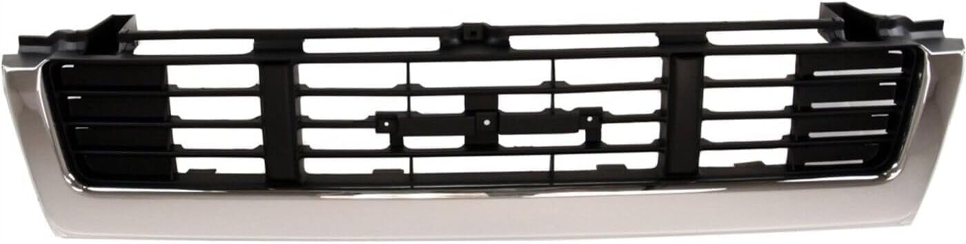 Front Grille Center Chrome Shell With Primed Insert Direct Replacement Compatible With 1989-1991 Toyota Pickup TO1200139 5311189138