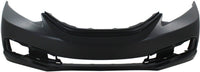 AUTOS PARTS PLUS Front Bumper Cover Primed + Lower Grille + Molding Chrome + Fog Light Cover Textured Right Passenger & Left Driver Side Direct Replacement Compatible With 2013-2015 Honda Civic