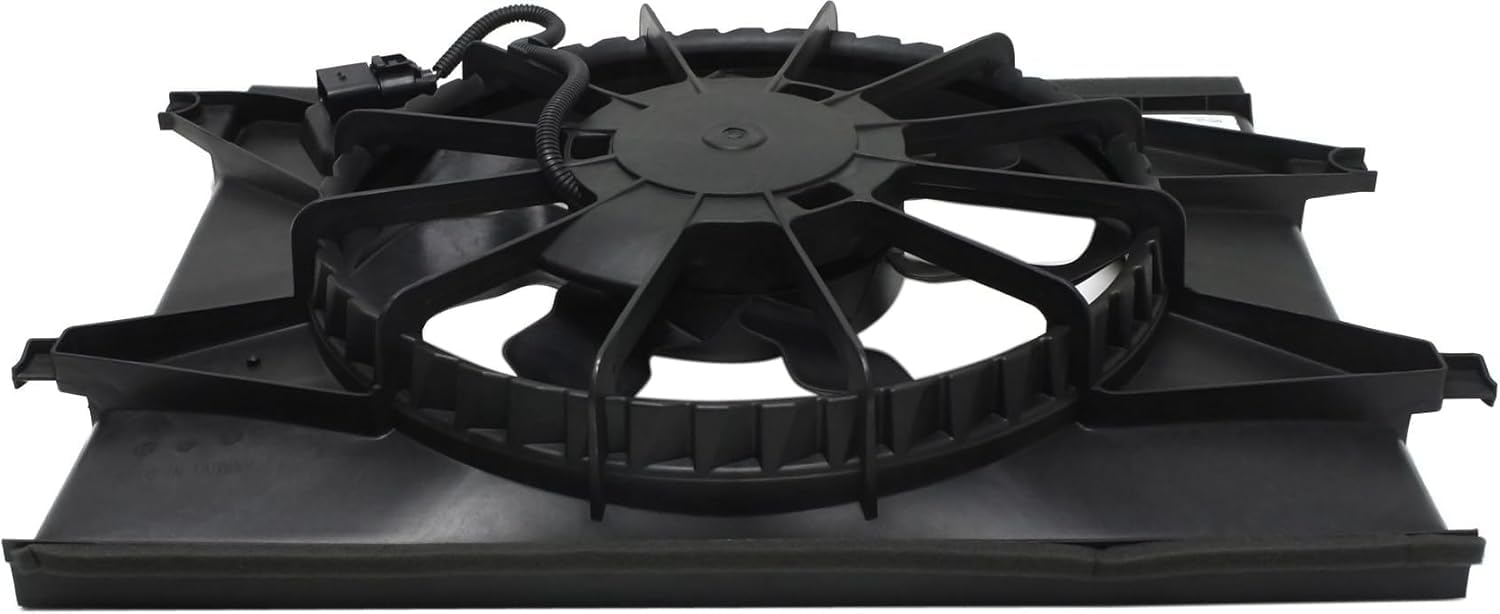 Front Radiator Cooling Fan Assembly Direct Replacement Compatible with 2010-2011 Kia Soul KI3115129 253802K100
