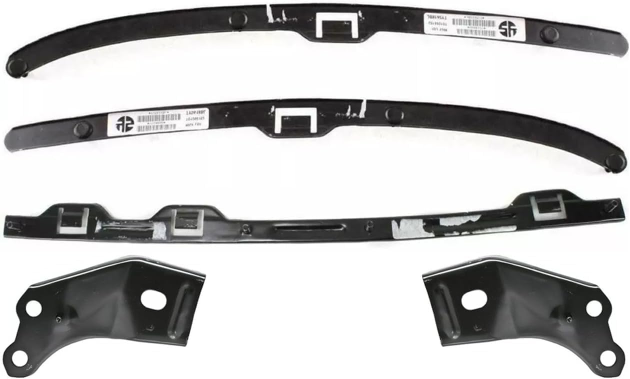 Front Bumper + Grille + Upper + Valance + Reinforcement + Brackets + Headlight + Fillers +Signal & Corner Lamp LH & RH Side Direct Replacement Compatible With 2001-2004 Tacoma 4WD