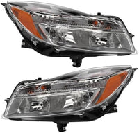 Set Of 2 Front Headlight Assembly Halogen Right Passenger & Left Driver Side Direct Replacement Compatible With 2011-2013 Buick Regal GM2502353 GM2503353 22794766 22794767