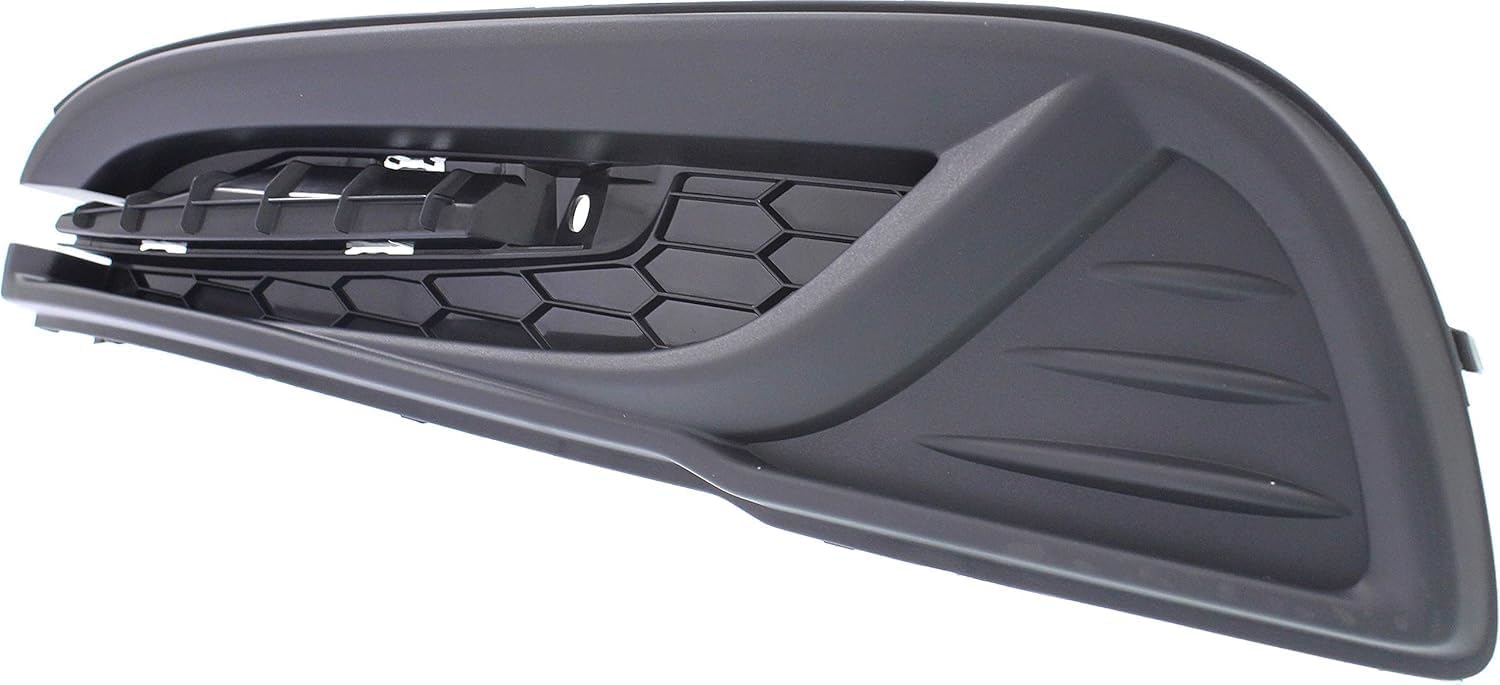 Front Fog Light Cover Textured Left Driver Side Direct Replacement Compatible With 2013-2015 Honda Civic HO1038113 71107TR3A61