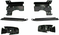 Front Bumper Chrome Steel with Brackets + Lower Valance Primed Without Fog Light Holes Direct Replacement Compatible With GMC Sierra 1500 2500HD 3500 2003-2006 GM1002463 GM1000685