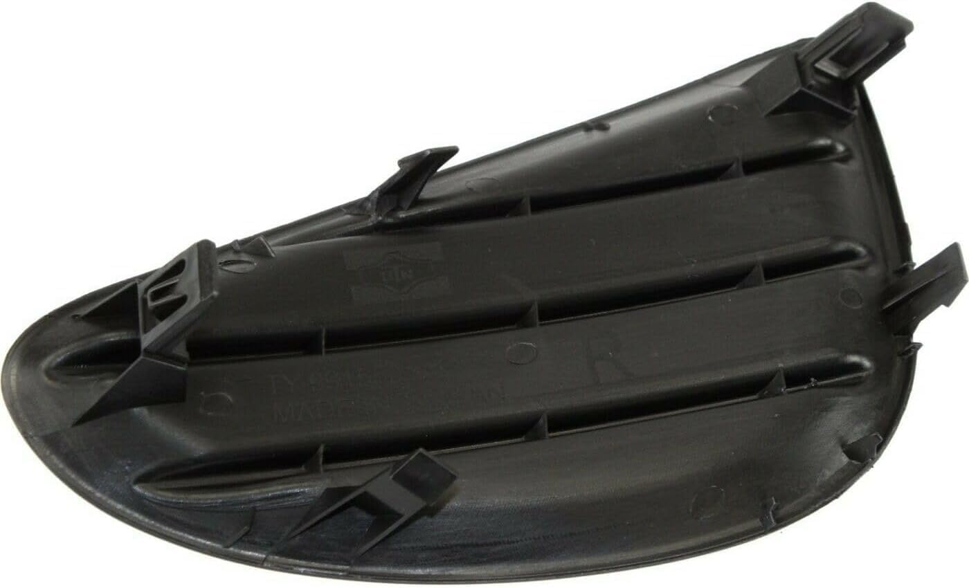 Set Of 2 Front Fog Light Cover Textured Left Driver & Right Passenger Side Direct Replacement Compatible With 2012-2014 Toyota Yaris TO1039155 TO1038155 8148152360 8148252300