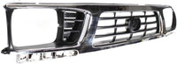 Front Grille Chrome Shell/Painted Black Insert Direct Replacement Compatible With 1995-1997 Toyota Tacoma TO1200197 5310035340