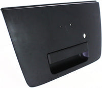 Tailgate Handle Textured Black with Emblem Provision & Keyhole Direct Replacement Compatible with 2004-2012 Nissan Titan NI1915110 906067S200