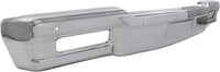 Front Bumper Face Bar Chrome Without Molding Holes Direct Replacement Compatible With 1983-1986 Pontiac Parisienne / 1980-1985 Chevrolet Impala / 1980-1990 Caprice GM1002156 14083891