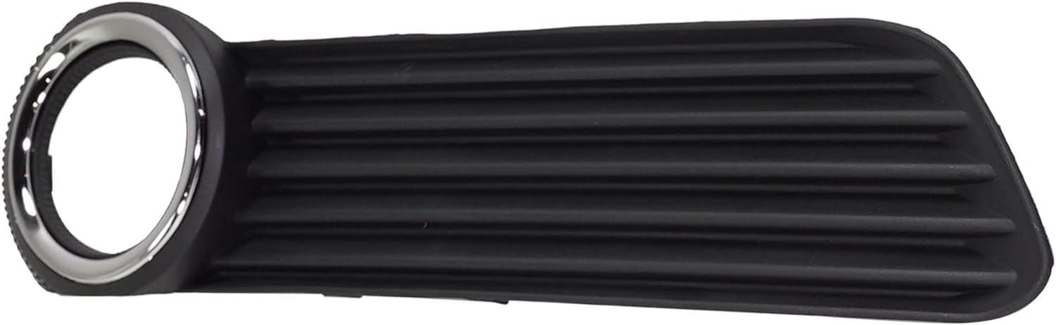 Front Fog Light Molding Primed With Chrome Trim Right Passenger Side Direct Replacement Compatible With 2008-2010 Toyota Avalon TO1039140 5203007020 5203007030