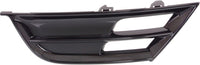 Front Bumper Face Bar Grille Textured Black Right Passenger Side Direct Replacement Compatible With 2015-2017 Chrysler 200 CH1039160 68203014AC
