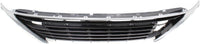 Front Bumper Grille Assembly Satin Nickel With Gloss Gray Insert Plastic Direct Replacement Compatible With 2016-2018 Lexus ES300h / ES350 LX1036129 5310206150