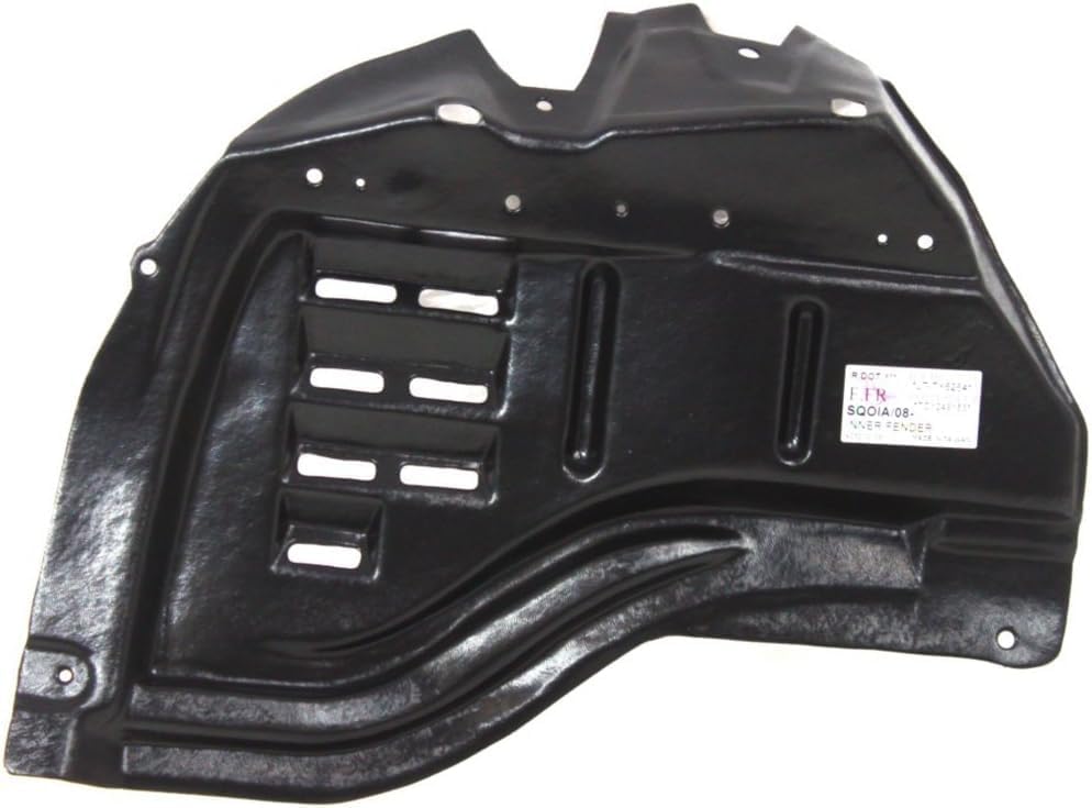 Front Section Fender Liner Extension Left Driver Side Direct Replacement Compatible With 2008-2022 Toyota Sequoia TO1249153 538050C030