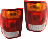 Set Of 2 Tail Light Lens And Housing Right Passenger & Left Driver Side Direct Replacement Compatible With 1998-1999 Ford Ranger FO2801121 FO2800121 F87Z13405BA F87Z13404BA