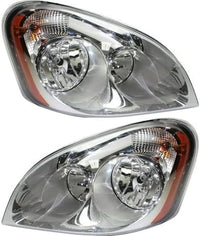et Of 2 Front Head Light Assembly Right Passenger & Left Driver Side Direct Replacement Compatible With 2008-2017 Freightliner Cascadia FL2503106 FL2502106 A0651907003 A0651907002