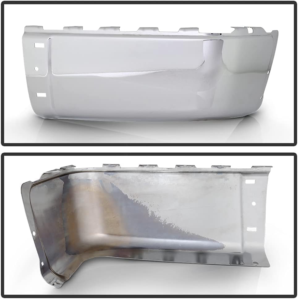 Rear Bumper End Cap Chrome Right Passenger Side Direct Replacement Compatible With 2007-2013 Chevrolet Silverado/GMC Sierra 1500/2007-2014 2500HD 3500HD GM1105149 15284308
