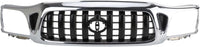 Front Bumper + Grille + Upper + Valance + Reinforcement + Brackets + Headlight + Fillers + Signal & Corner Lamp LH & RH Side Direct Replacement Compatible With 2001-2004 Tacoma 2WD