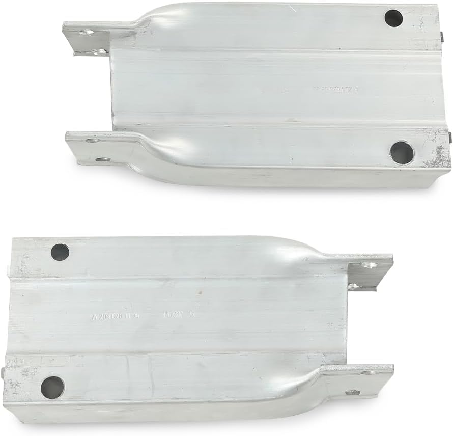 Set Of 2 Front Bumper Crossmember Reinforcement Bracket Aluminum Left Driver & Right Passenger Side Direct Replacement Compatible With 2008-2015 Mercedes Benz C-Class MB1073101