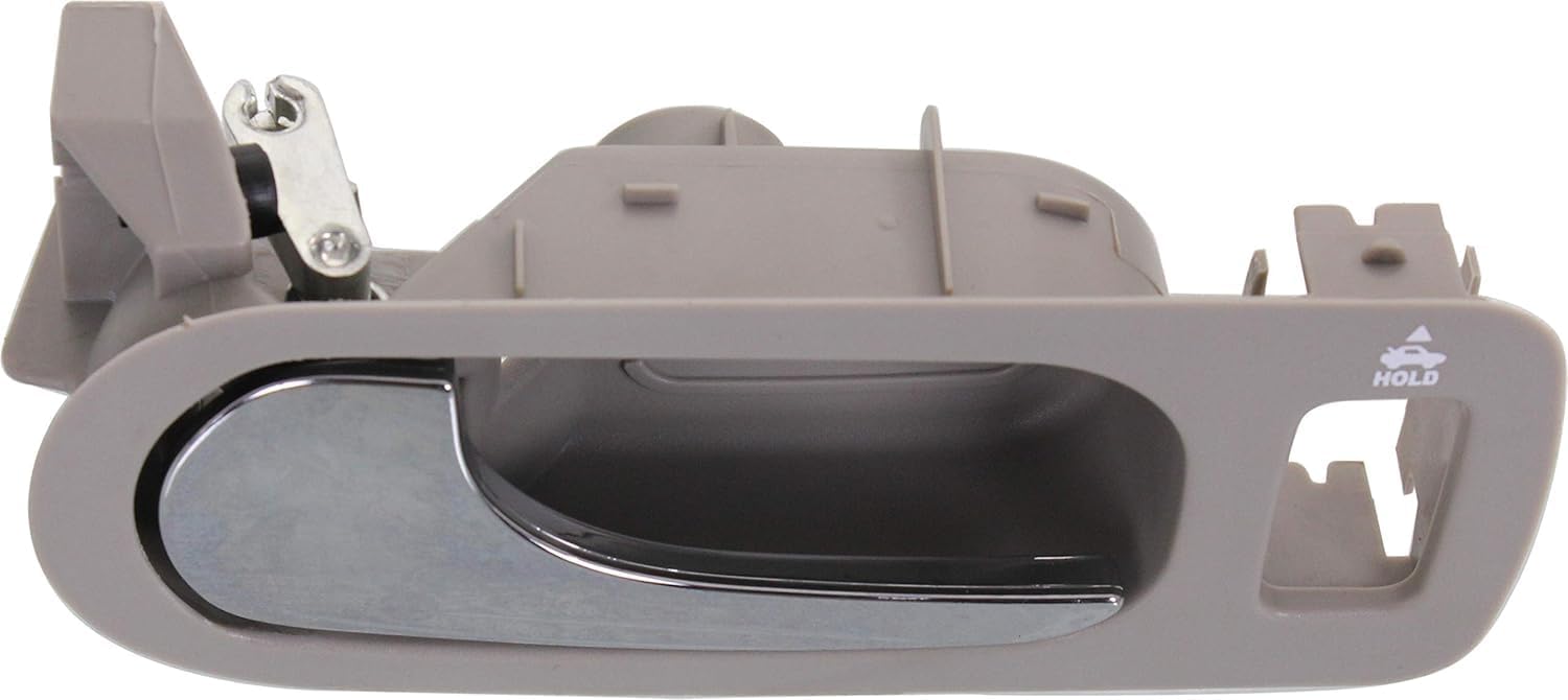 Front Interior Door Handel Light Gray Bezel with Chrome Lever Direct Replacement Compatible with 2005-2009 Buick Lacrosse/Allure GM1352161 15779701