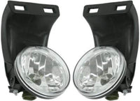 Front Bumper Lower Valance Air Dam Textured + Fog Lamps Right Passenger & Left Driver Side Direct Replacement Compatible With 1999-2002 Dodge Ram Full Size Pickup CH1090124 CH2592120