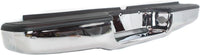 Rear Bumper Chrome Steel With Mounting Brackets Direct Replacement Compatible With 1995-2004 Toyota Tacoma TO1102250 002283598113