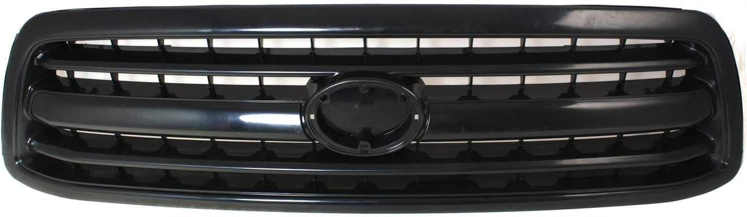 Front Grille Assembly Primed Shell And Insert Plastic Direct Replacement Compatible With 2000-2002 Toyota Tundra TO1200224 531000C010