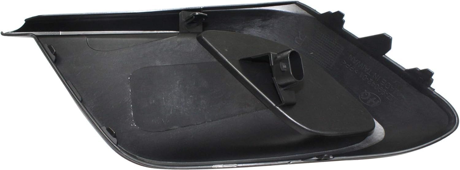 Front Fog Light Cover Textured Right Passenger Side Direct Replacement Compatible With 2014-2016 Mazda 3 MA1039122 BHN150C11A