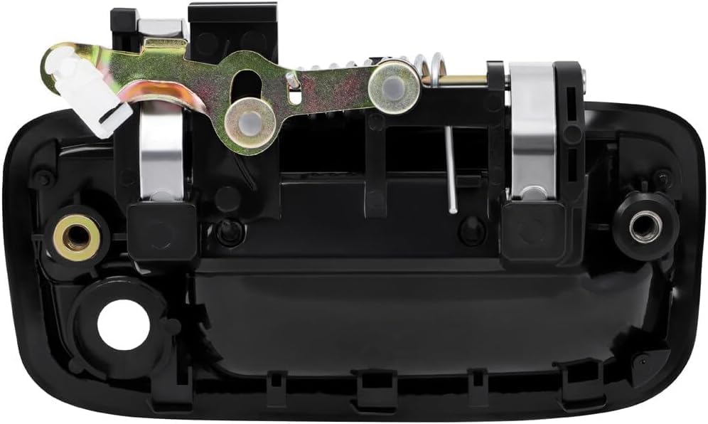 Front Door Handle Textured Black with Chrome Lever Left Driver & Right Passenger Side Direct Replacement Compatible with 1995-2004 Toyota Tacoma TO1310123 TO1311123 6922035030