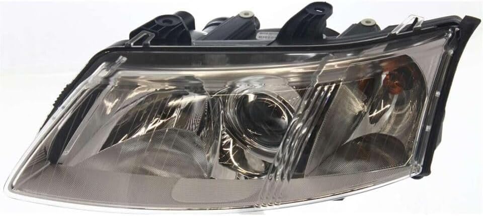 Set Of 2 Front Head Light Assembly Halogen Right Passenger And Left Driver Side Direct Replacement Compatible With 2003-2007 Saab 9-3 SB2502109 SB2503109 12799348 12799352