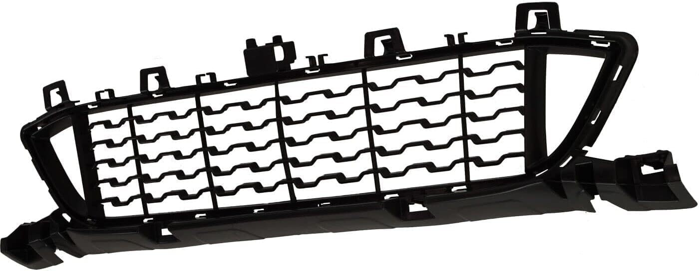 Front Bumper Center Grille Primed Plastic Direct Replacement Compatible With 2017-2019 BMW X1 BM1036167 51118059888