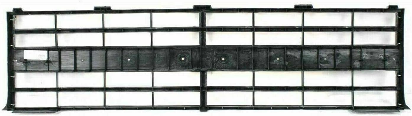 Front Bumper Chrome Without Impact Strip + Grille Silver Shell And Insert + Headlamp Bezels Right & Left Side Direct Replacement Compatible With Chevrolet/GMC C/K-Series 1985-1987