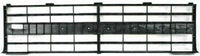 Front Bumper Chrome Without Impact Strip + Grille Silver Shell And Insert + Headlamp Bezels Right & Left Side Direct Replacement Compatible With Chevrolet/GMC C/K-Series 1985-1987