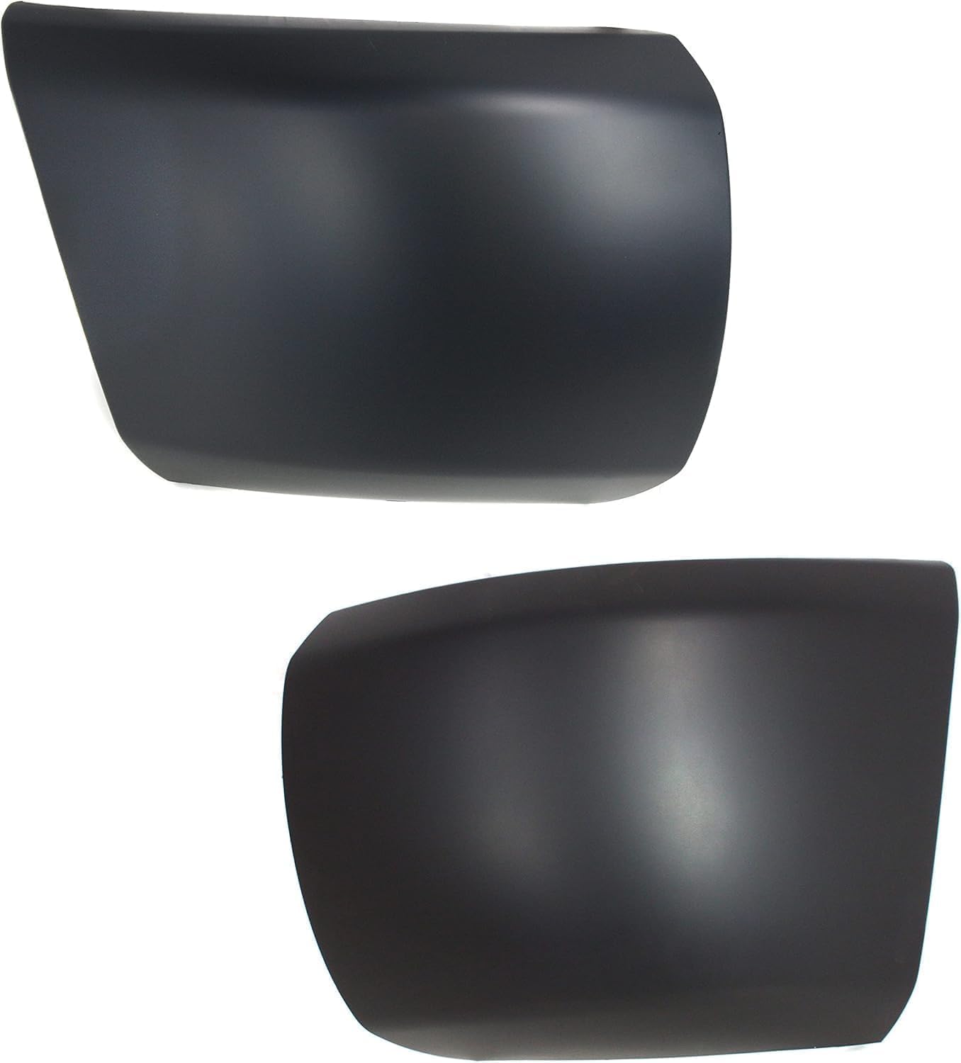 Front Bumper End Cap Without Fog Light Hole + Outer Filler Primed Left Driver & Right Passenger Side Direct Replacement Compatible With 2007-2013 Chevrolet Silverado 1500 GM1017103