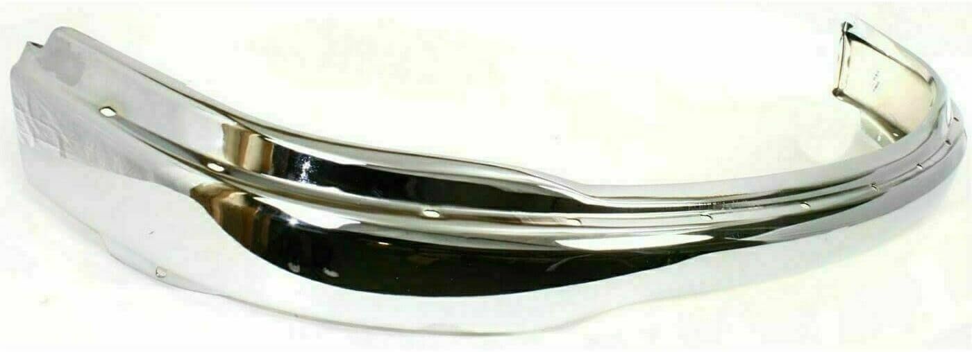 Front Bumper Chrome + Upper Cover + Lower Valance Primed + Brackets Left & Right Side Direct Replacement Compatible With Ford F-150 1999-2002 FO1095194 FO1066138 FO1067138 FO1057282