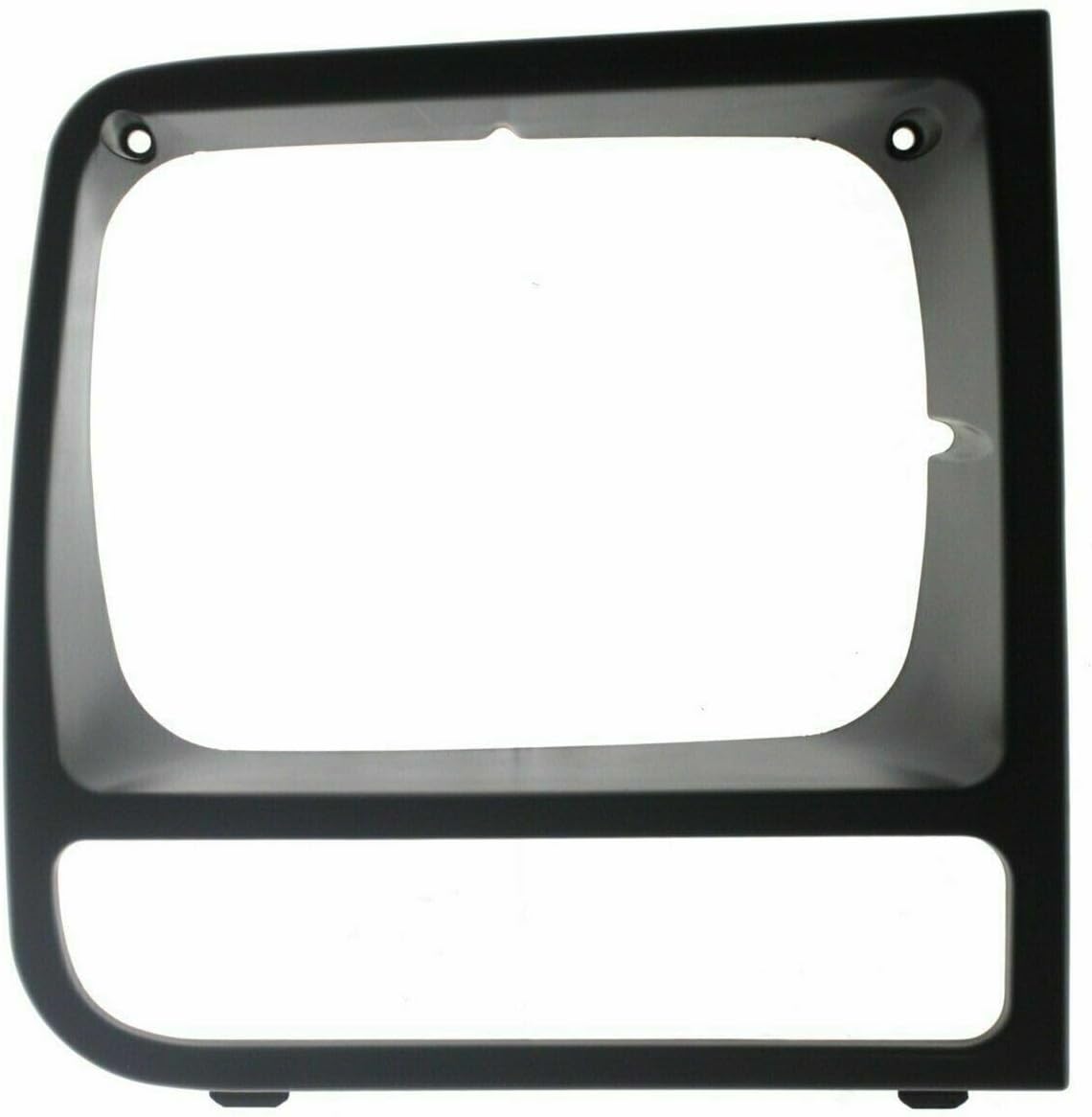 Front Bumper Upper Grille + Head Lamp Door Bezel Primed Left Driver & Right Passenger Side Direct Replacement Compatible With 1997-2001 Jeep Cherokee CH1200208 CH2512157 CH2513157