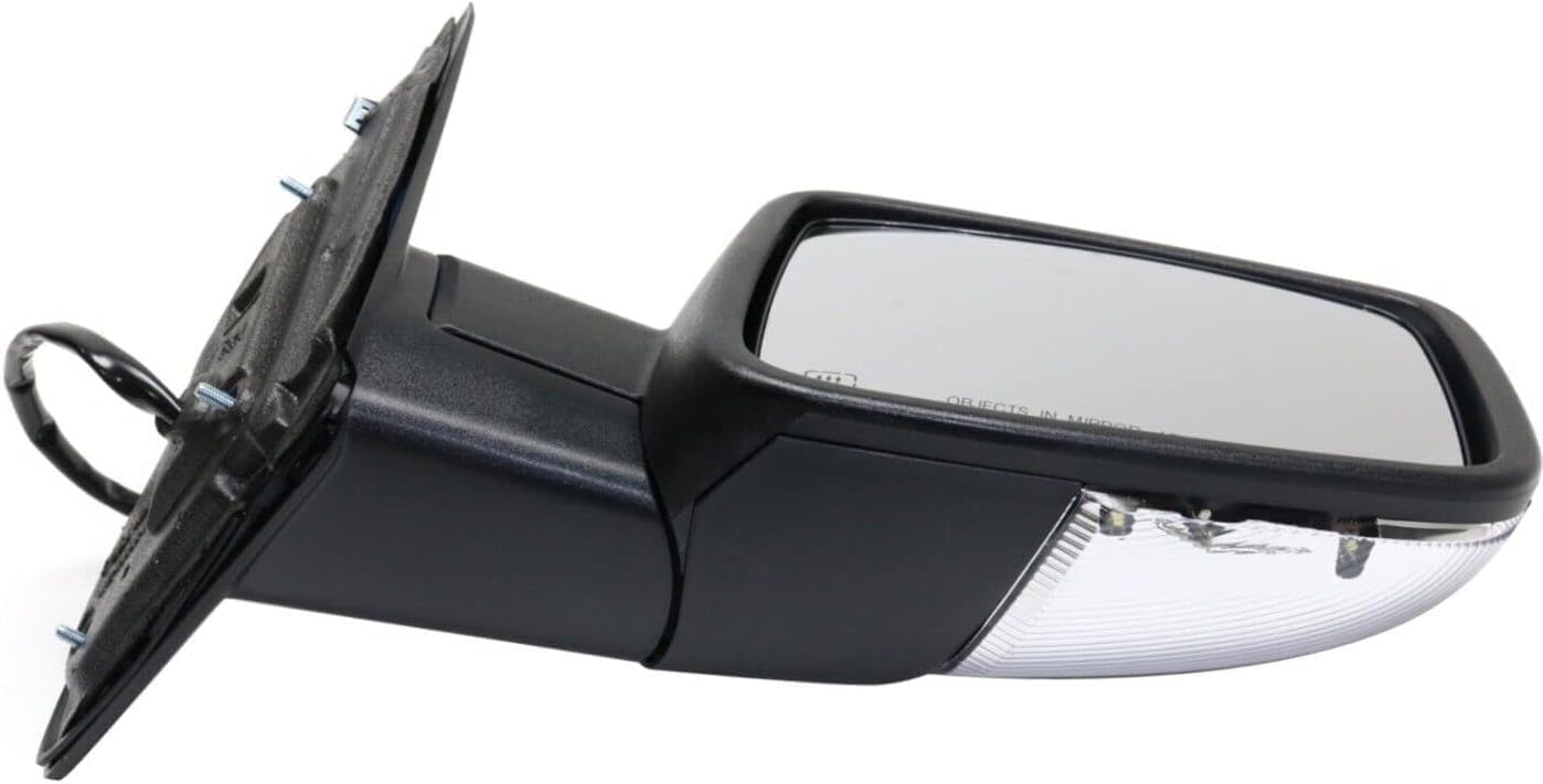 Front Mirror Power Folding Heated Textured Left Driver & Right Passenger Side Direct Replacement Compatible With Ram 1500 2013-2018/2500 2013-2017 DG100ER-S DG100EL-S