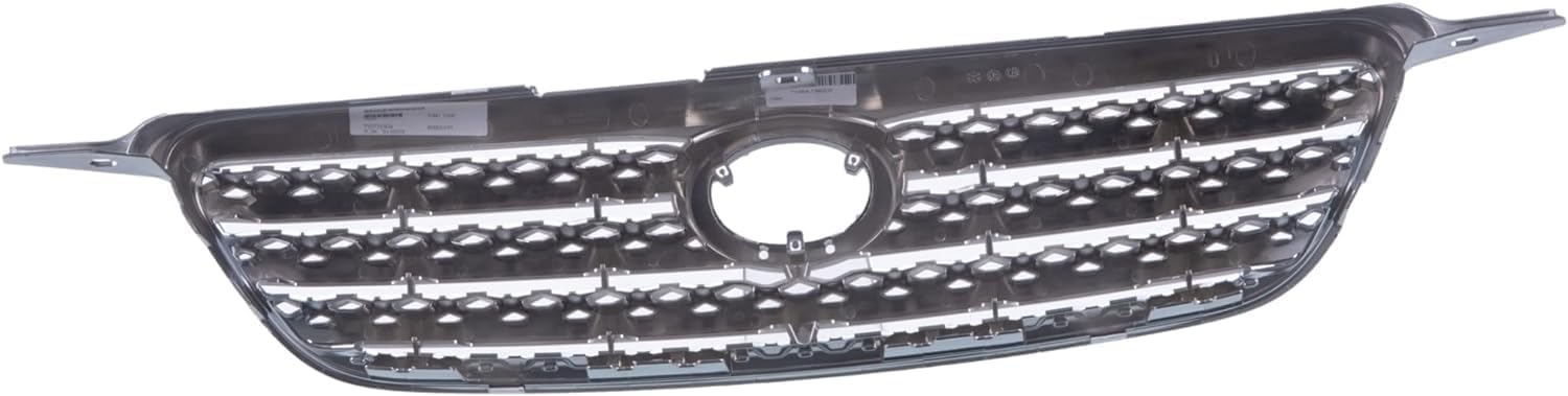 Front Grille Chrome Shell/Painted Dark Gray Insert Direct Replacement Compatible With 2005-2008 Toyota Corolla TO1200278 5310002090