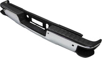 Rear Step Bumper Assembly Chrome Steel Without Sensor & With Corner Holes Direct Replacement Compatible With 2014-2018 Chevrolet Silverado/GMC Sierra 1500 GM1103176 23154012