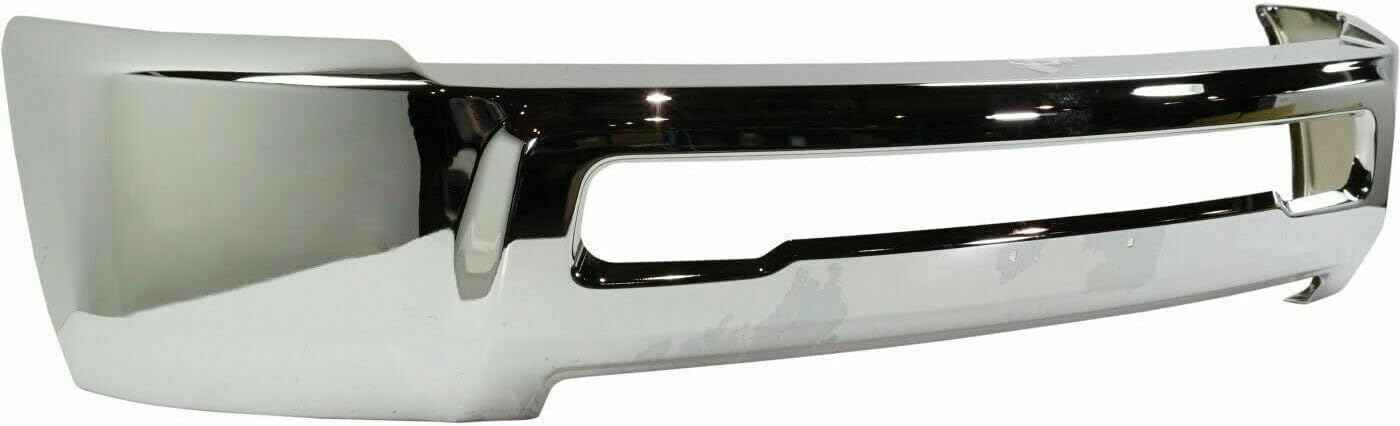 AUTOS PARTS PLUS Front Bumper Chrome Without Fog Light Holes + Lower Valance Air Dam Textured Direct Replacement Compatible With 2013-2018 Ram 2500 3500 CH1002391 CH1090149 68045699AB 68196533AA