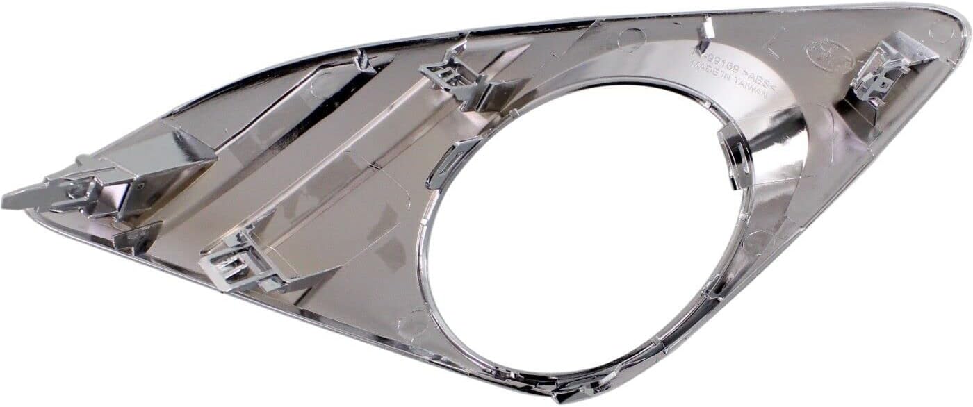 Front Fog Light Trim Molding Chrome Left Driver Side Direct Replacement Compatible With 2012-2014 Toyota Camry TO1038148 5212806310