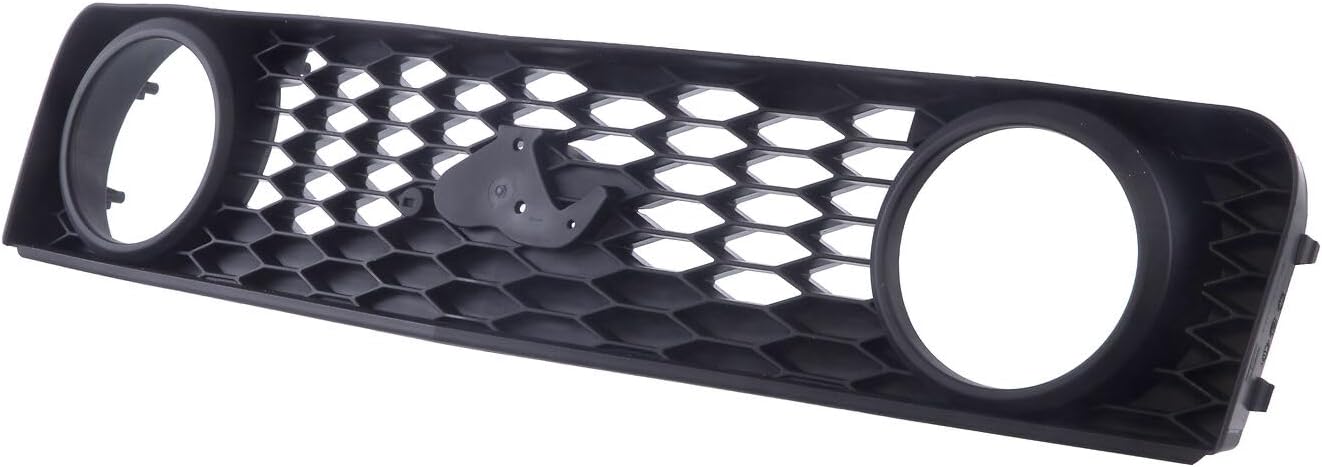 Front Grille Textured Black Shell & Honeycomb Insert Direct Replacement Compatible With 2005-2009 Ford Mustang FO1200422 6R3Z8200BA