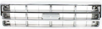 AUTOS PARTS PLUS Front Grille Chrome Shell & Silver Insert Direct Replacement Compatible With 1887-1888 Ford F-Series FO1200129 622409HS0A