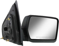 Front Power Mirror Non Towing Manual Folding Heated Textured Right Passenger Side Direct Replacement Compatible With 2004-2008 Ford F-150 FO1321233 8L3Z17682EA