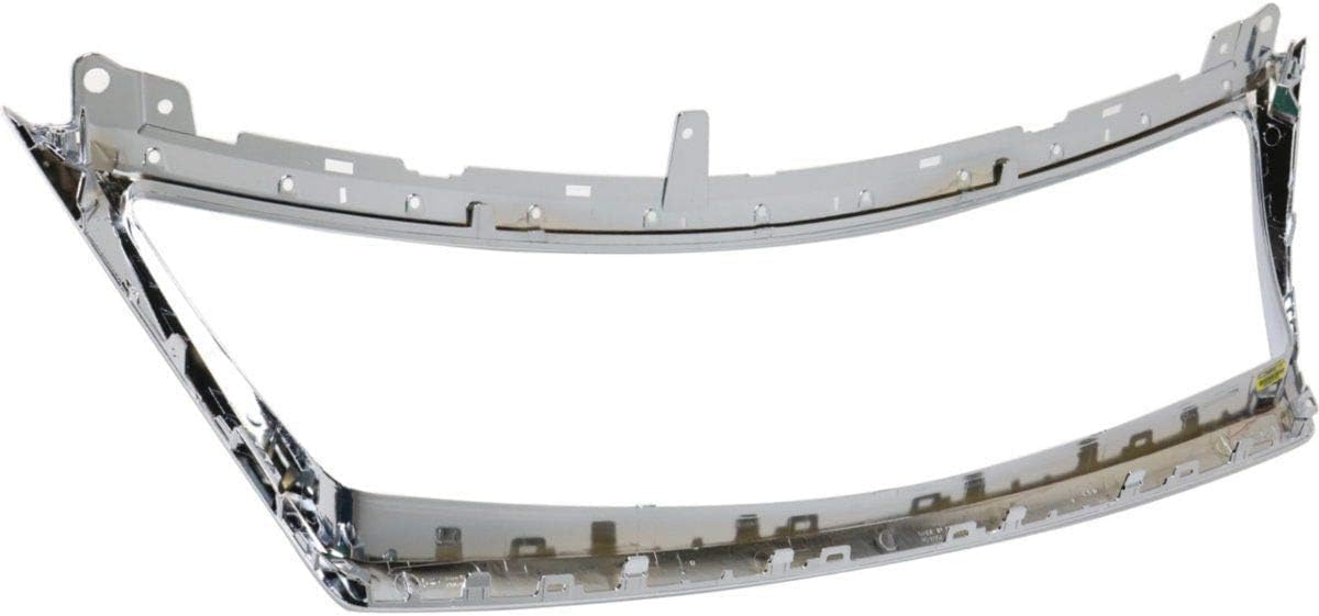 Front Center Main Grille Trim Molding Chrome Direct Replacement Compatible With 2010-2012 Lexus ES350 LX1210103 5311133350