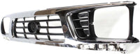 Front Grille Chrome Shell/Painted Black Insert Direct Replacement Compatible With 1995-1997 Toyota Tacoma TO1200197 5310035340
