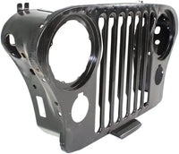 Front Grille Primed Shell And Insert Steel Direct Replacement Compatible With 1972-1986 Jeep CJ-Series CH1200139 J5752656