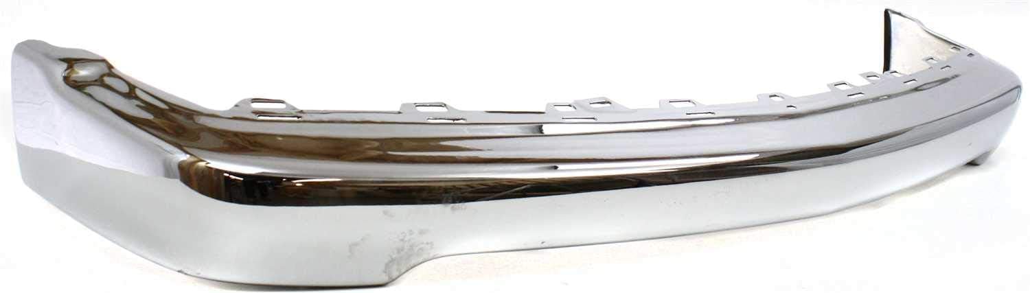 Front Bumper Face Bar Chrome Steel Direct Replacement Compatible With 1998-2004 Chevrolet S10 Pickup GM1002369 15094047