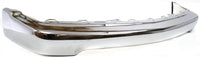 Front Bumper Face Bar Chrome Steel Direct Replacement Compatible With 1998-2004 Chevrolet S10 Pickup GM1002369 15094047
