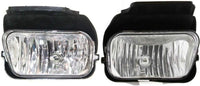 Front Bumper Chrome Steel + Lower Valance Air Deflector + Fog Lamps Left & Right Side Direct Replacement Compatible With 2003-2006 Chevrolet Avalanche / 2003-2004 Silverado 1500 2500