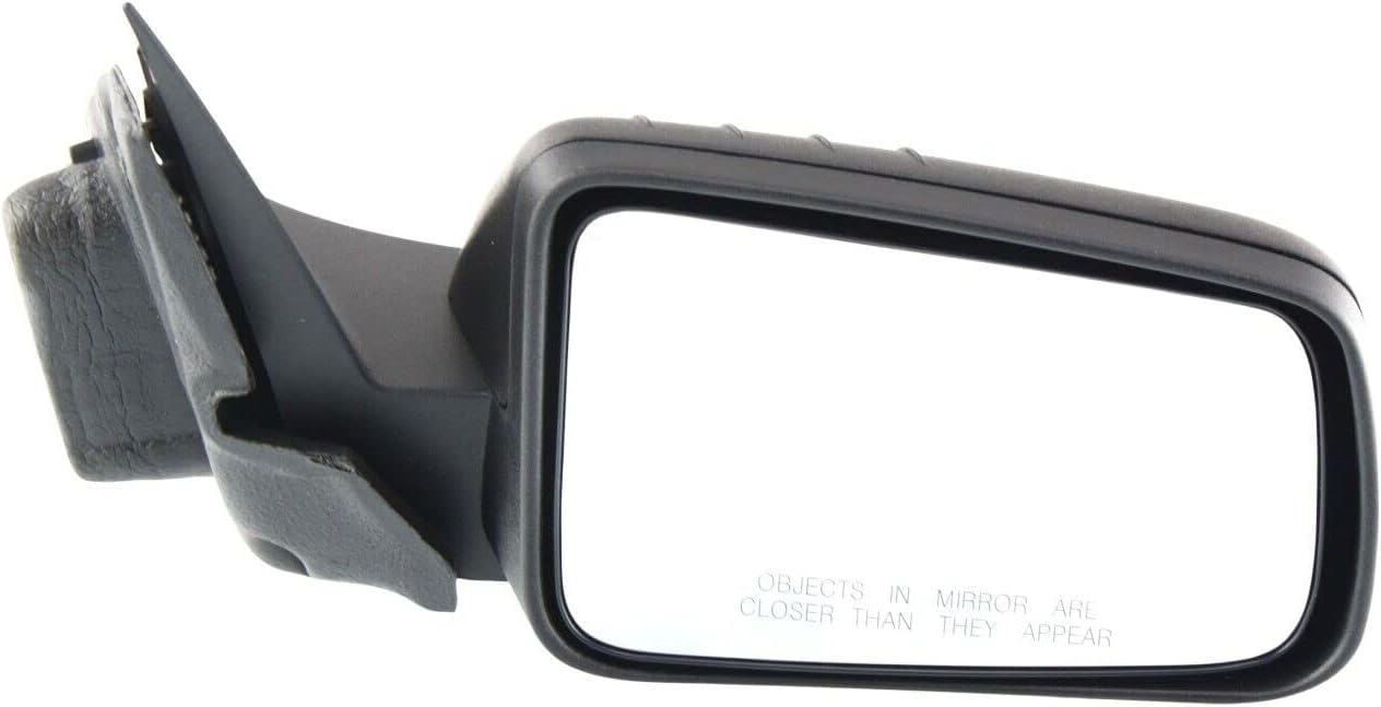 Front Power Mirror Non-Folding Non-Heated Paintable/Textured 2 Caps Right Passenger Side Direct Replacement Compatible With 2008-2011 Ford Focus FO1321318 FO1321403 8S4Z17682BA-PFM