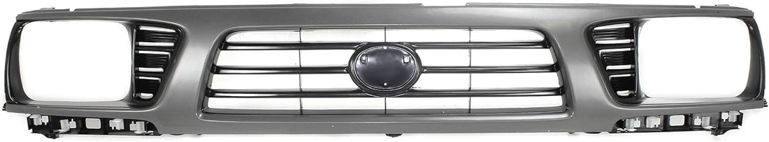 Front Grille Gray Shell With Painted Black Insert Plastic Direct Replacement Compatible With 1995-1997 Toyota Tacoma TO1200198 5310035310