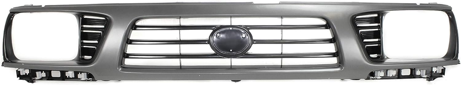Front Grille Gray Shell With Painted Black Insert Plastic Direct Replacement Compatible With 1995-1997 Toyota Tacoma TO1200198 5310035310